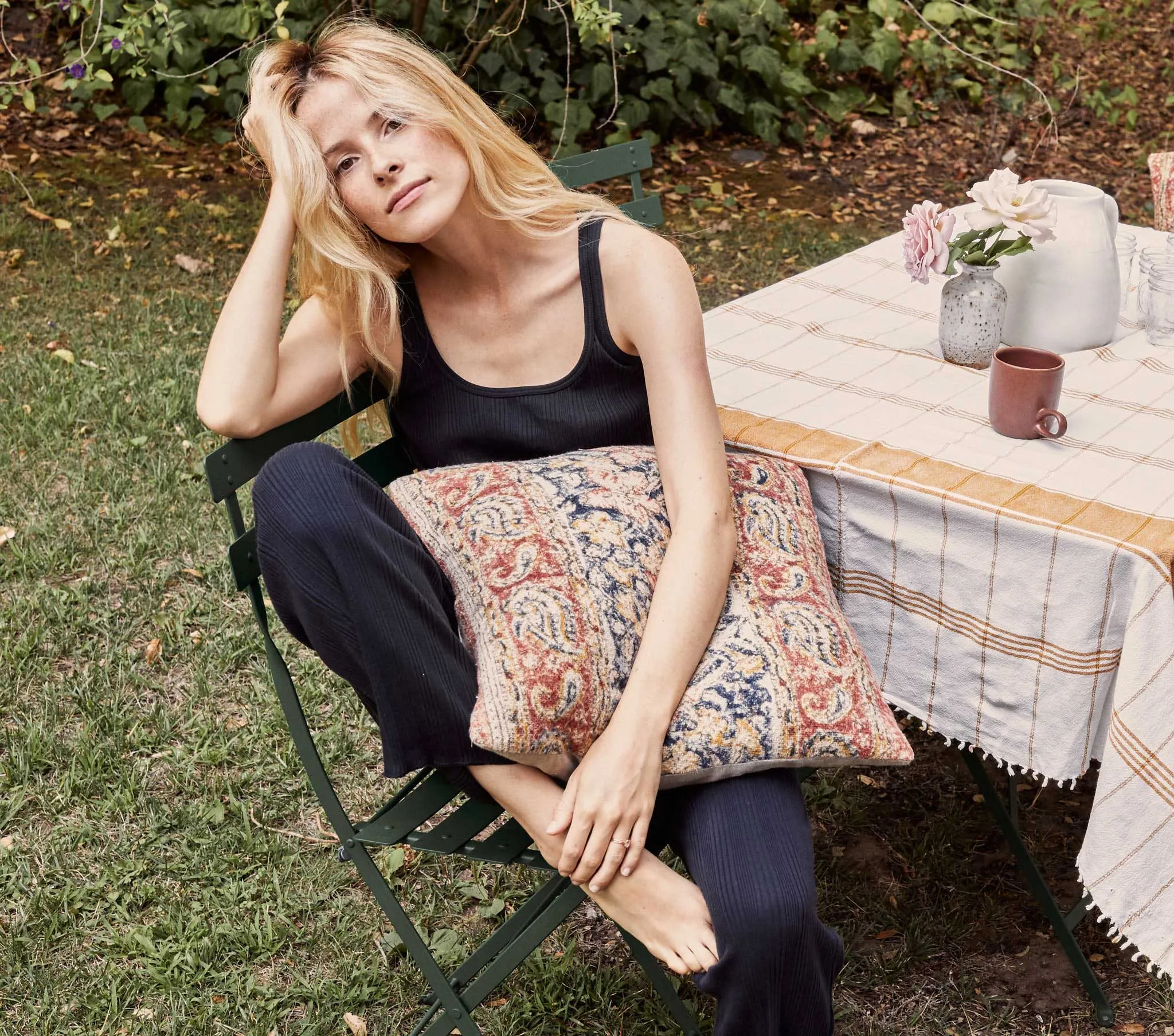 HMD -- CLEO TANK -- NAVY sold by Doen