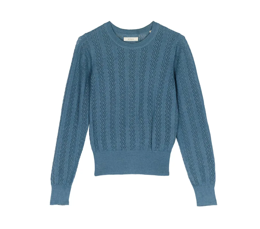 HMD -- NORFOLK SWEATER -- FRENCH BLUE made by Doen