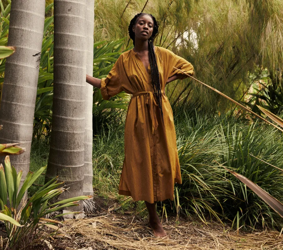 HMD -- JOAN DRESS -- OAK made by Doen