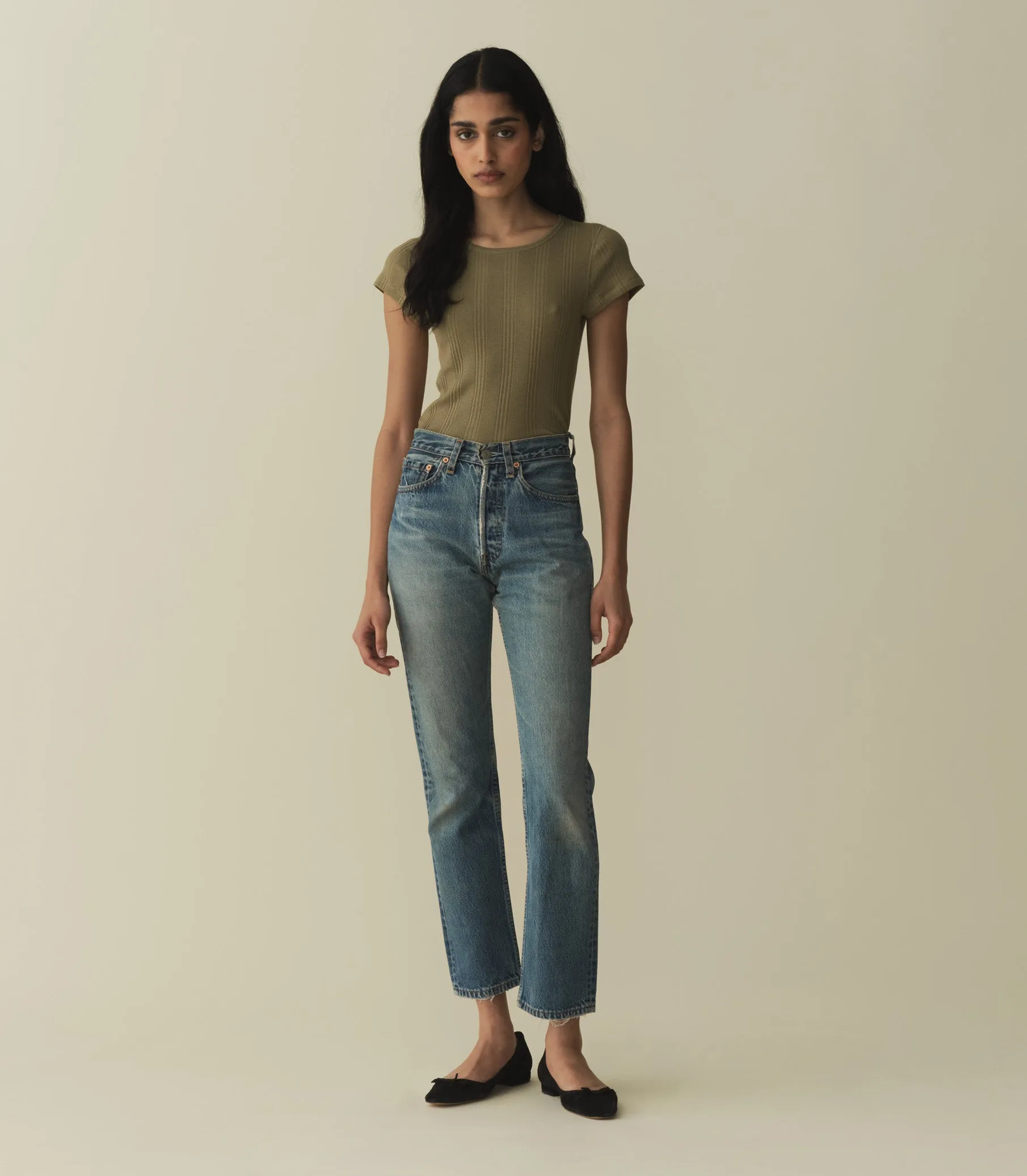 HMD -- VIVI CASHMERE BLEND TEE -- PASTURE sold by Doen product image thumbnail 2