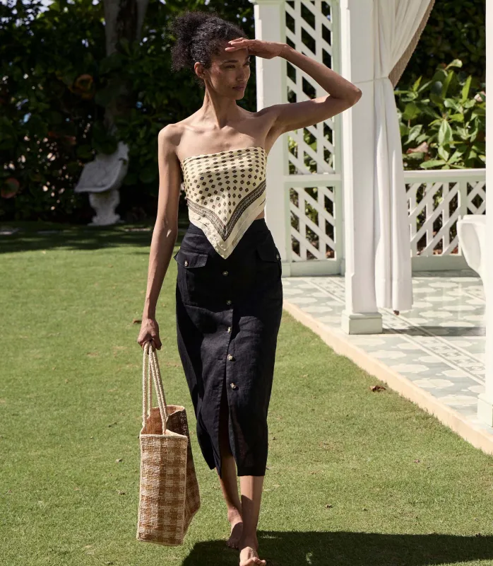 HMD -- LOURDES SKIRT -- BLACK made by Doen