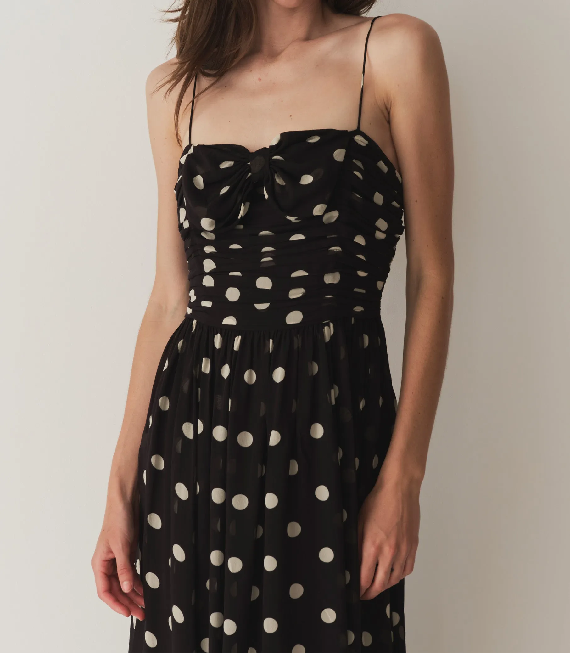 HMD -- MARYANNA DRESS -- NOIR SOLSTICE SKY DOT sold by Doen product image thumbnail 3
