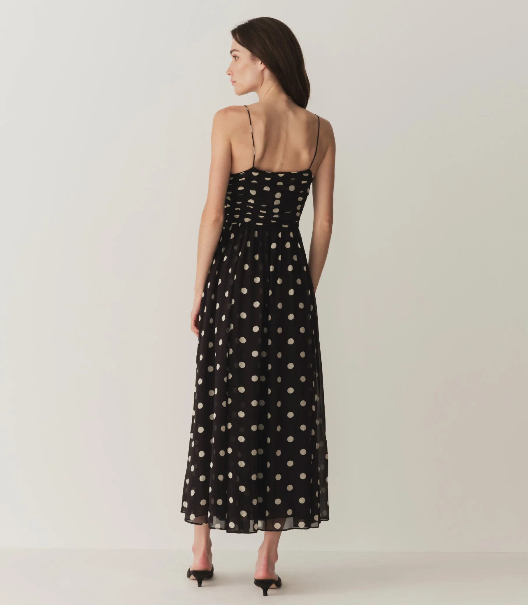 HMD -- MARYANNA DRESS -- NOIR SOLSTICE SKY DOT sold by Doen product image thumbnail 4