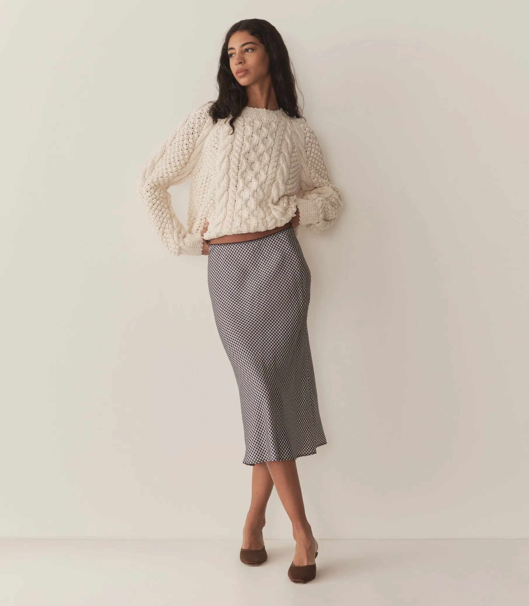 HMD -- ELOWENA SKIRT -- SANTA MARINA GINGHAM sold by Doen product image thumbnail 3