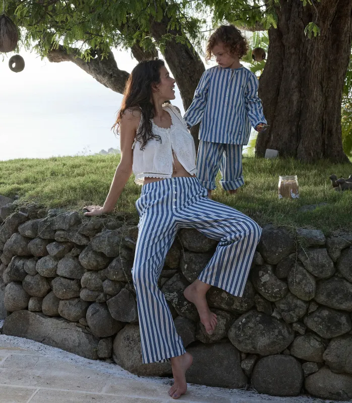 HMD -- MORGAN PANT -- LUCERNE STRIPE made by Doen
