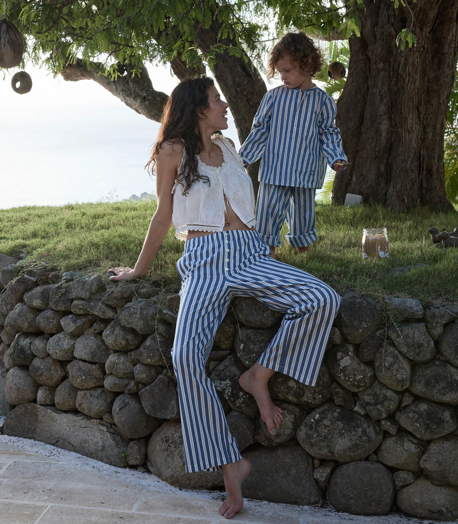 HMD -- MORGAN PANT -- LUCERNE STRIPE sold by Doen
