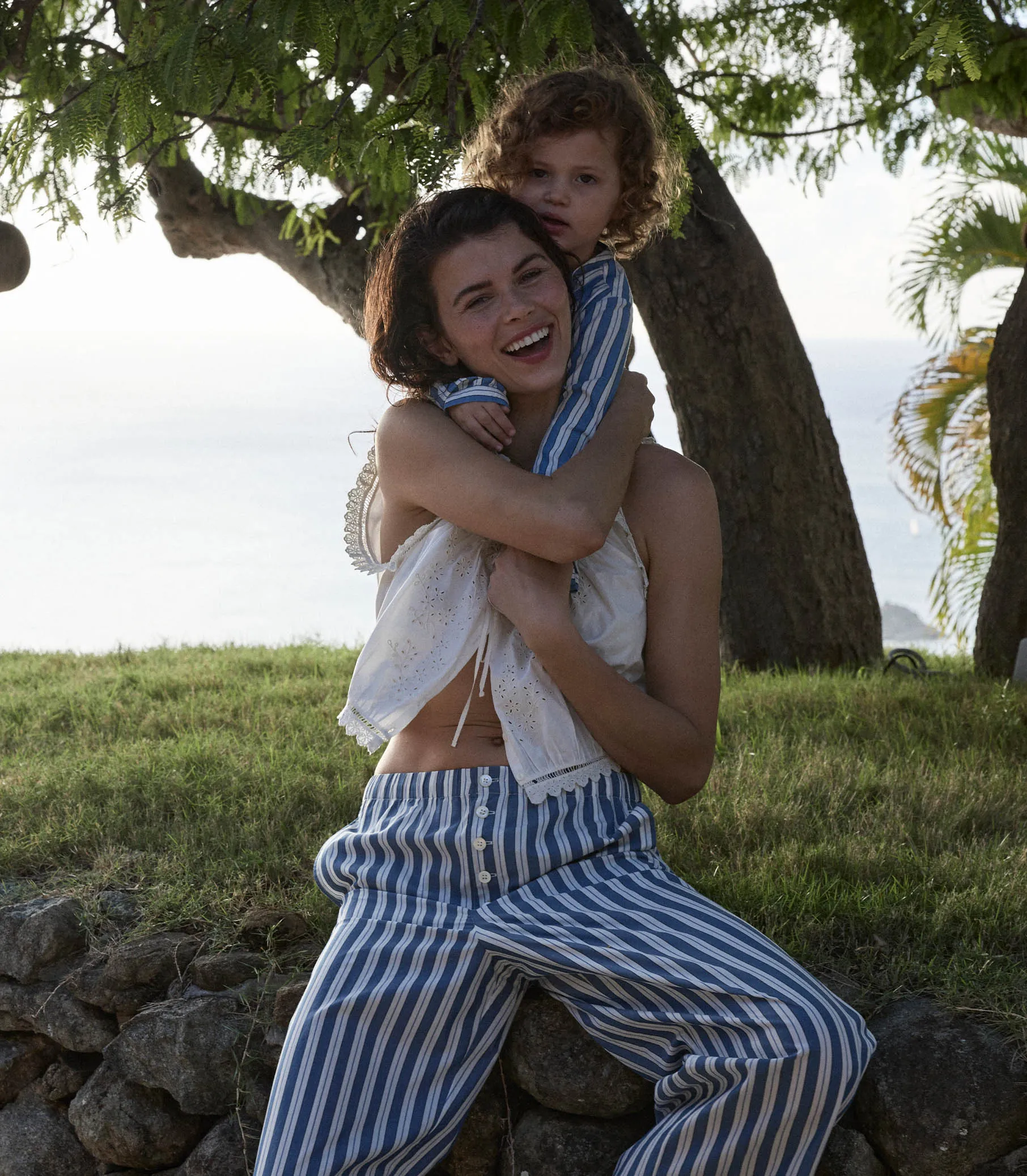 HMD -- MORGAN PANT -- LUCERNE STRIPE sold by Doen product image thumbnail 2