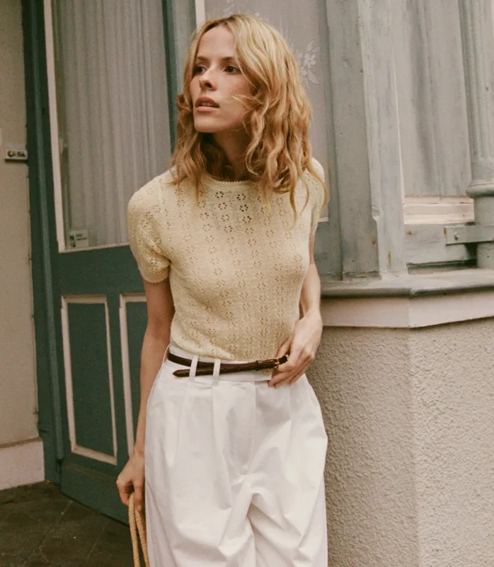 HMD -- MONICA SWEATER -- VANILLA made by Doen