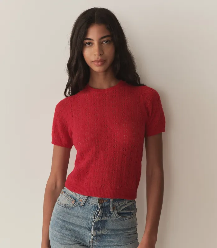 HMD -- MONICA SWEATER -- CHERRY RED made by Doen