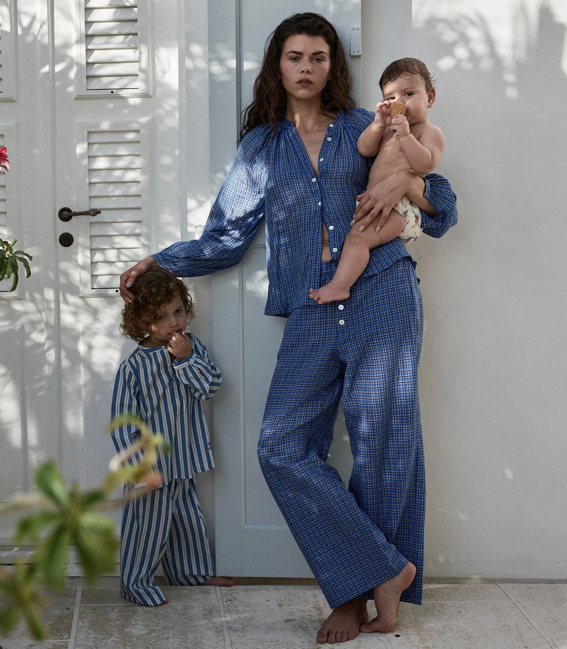 HMD -- MORGAN PANT -- CASSIS CHECK sold by Doen