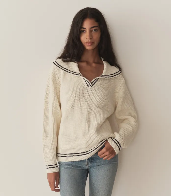 HMD -- VOYAGE SWEATER -- IVORY made by Doen