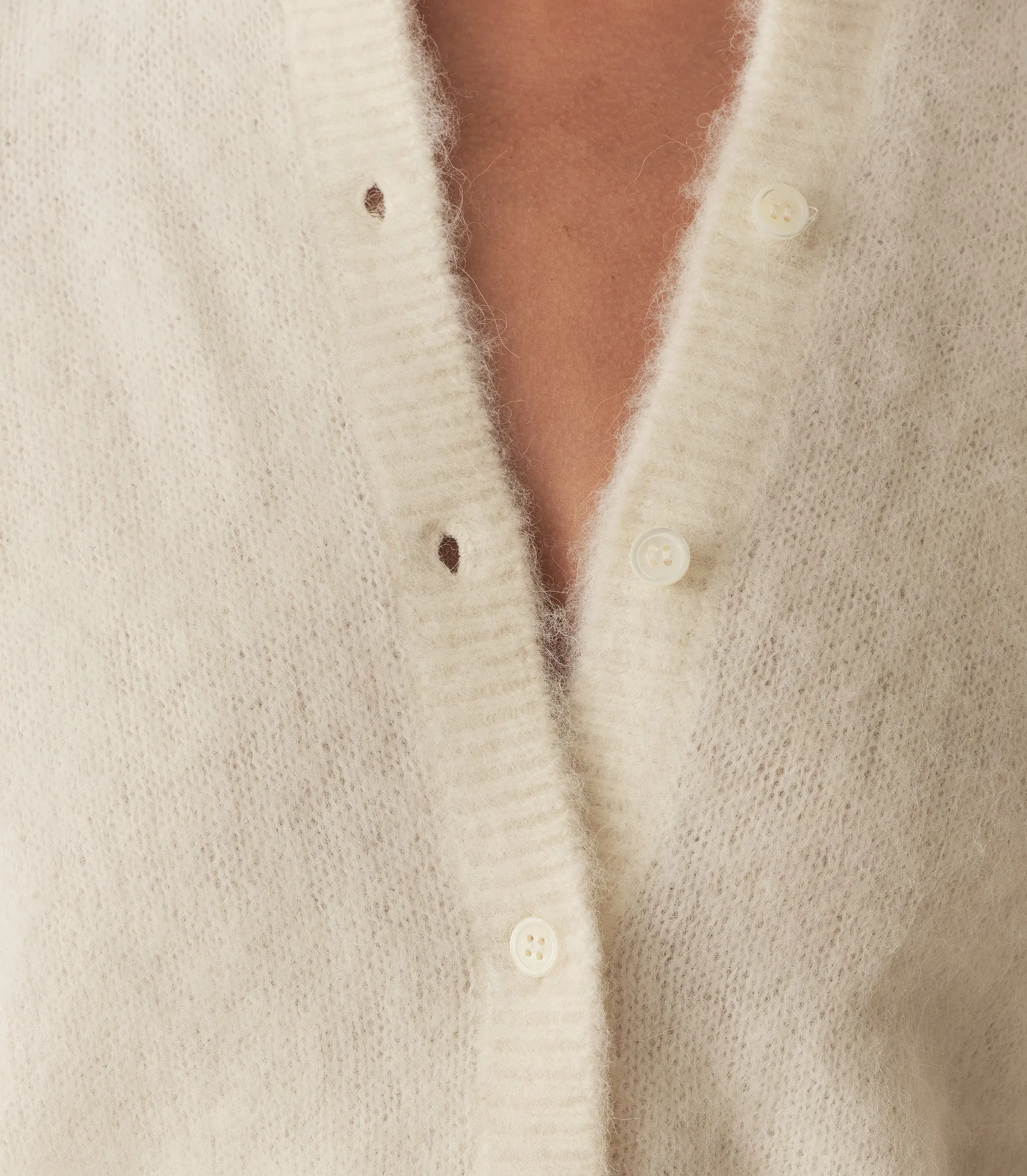 HMD -- LILLETTE CARDIGAN -- SEA SALT sold by Doen product image thumbnail 3