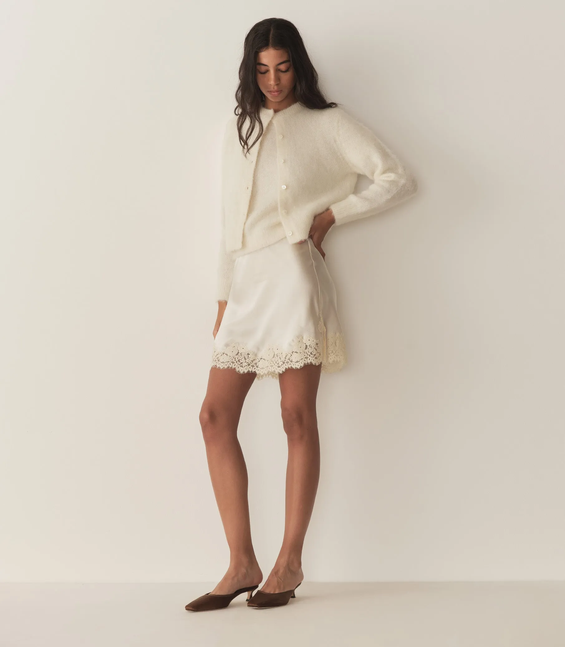 HMD -- LILLETTE CARDIGAN -- SEA SALT sold by Doen