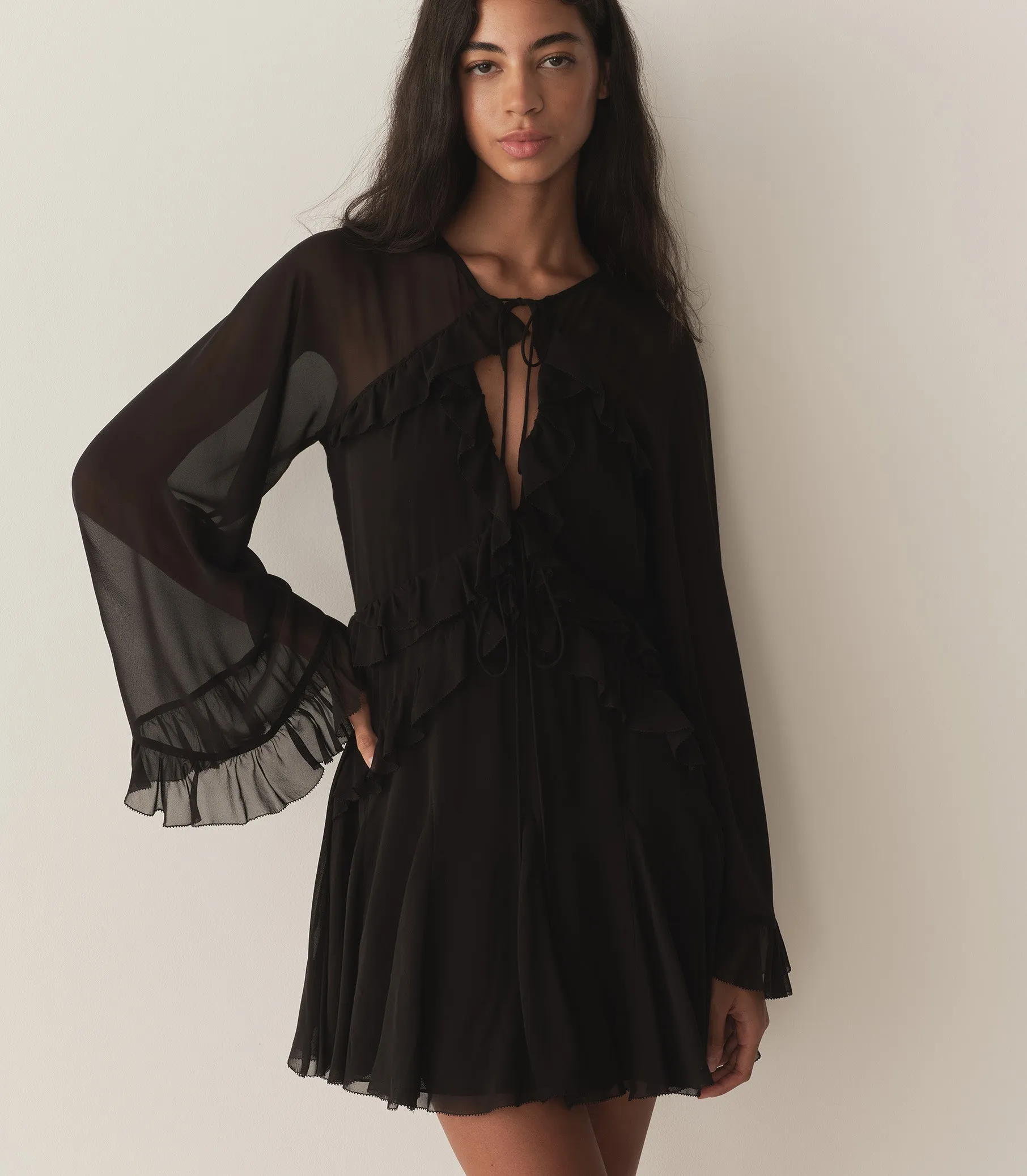 HMD -- CLARISSE DRESS -- BLACK sold by Doen