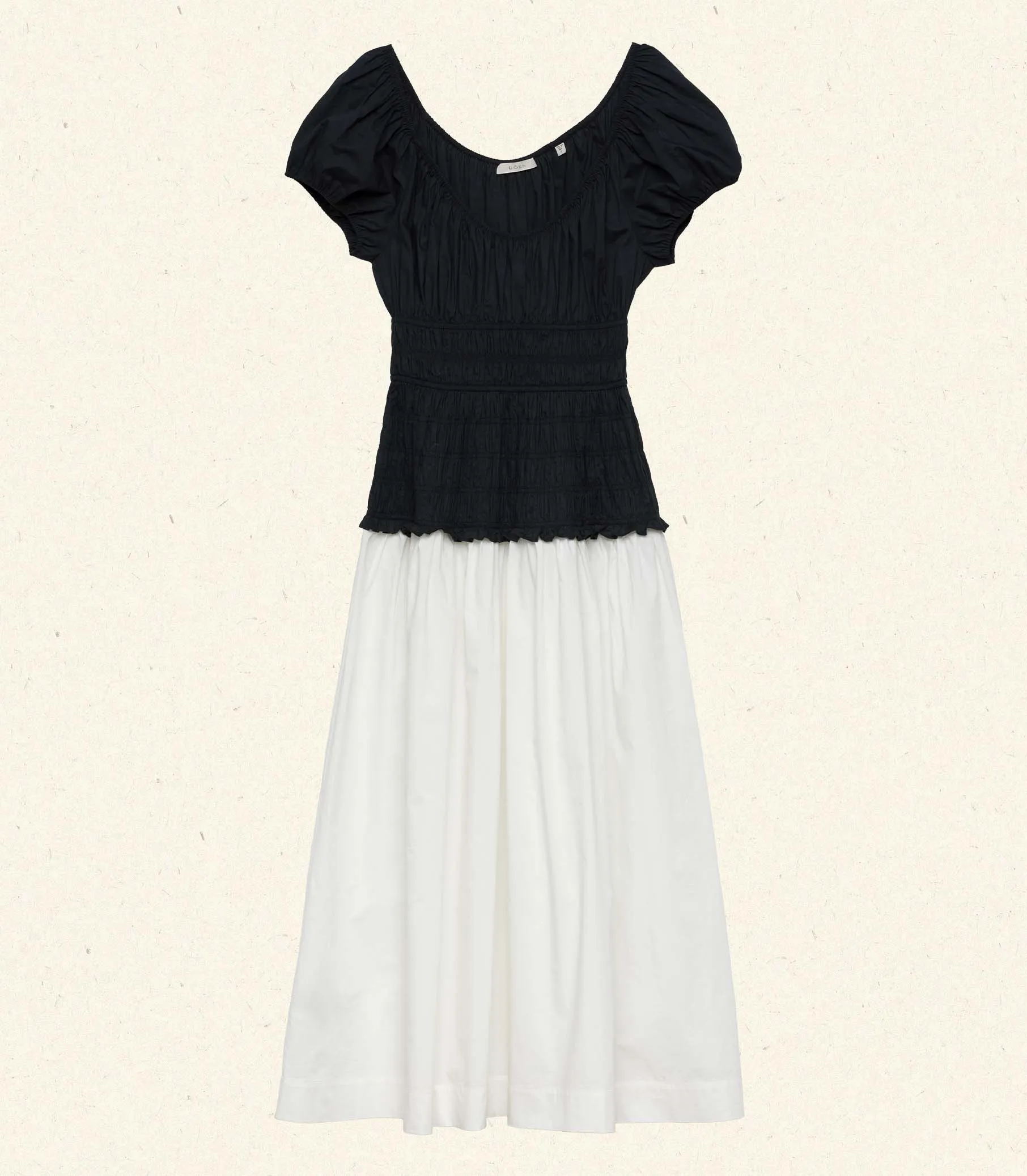 HMD -- ENYA DRESS -- BLACK AND SALT sold by Doen product image thumbnail 5