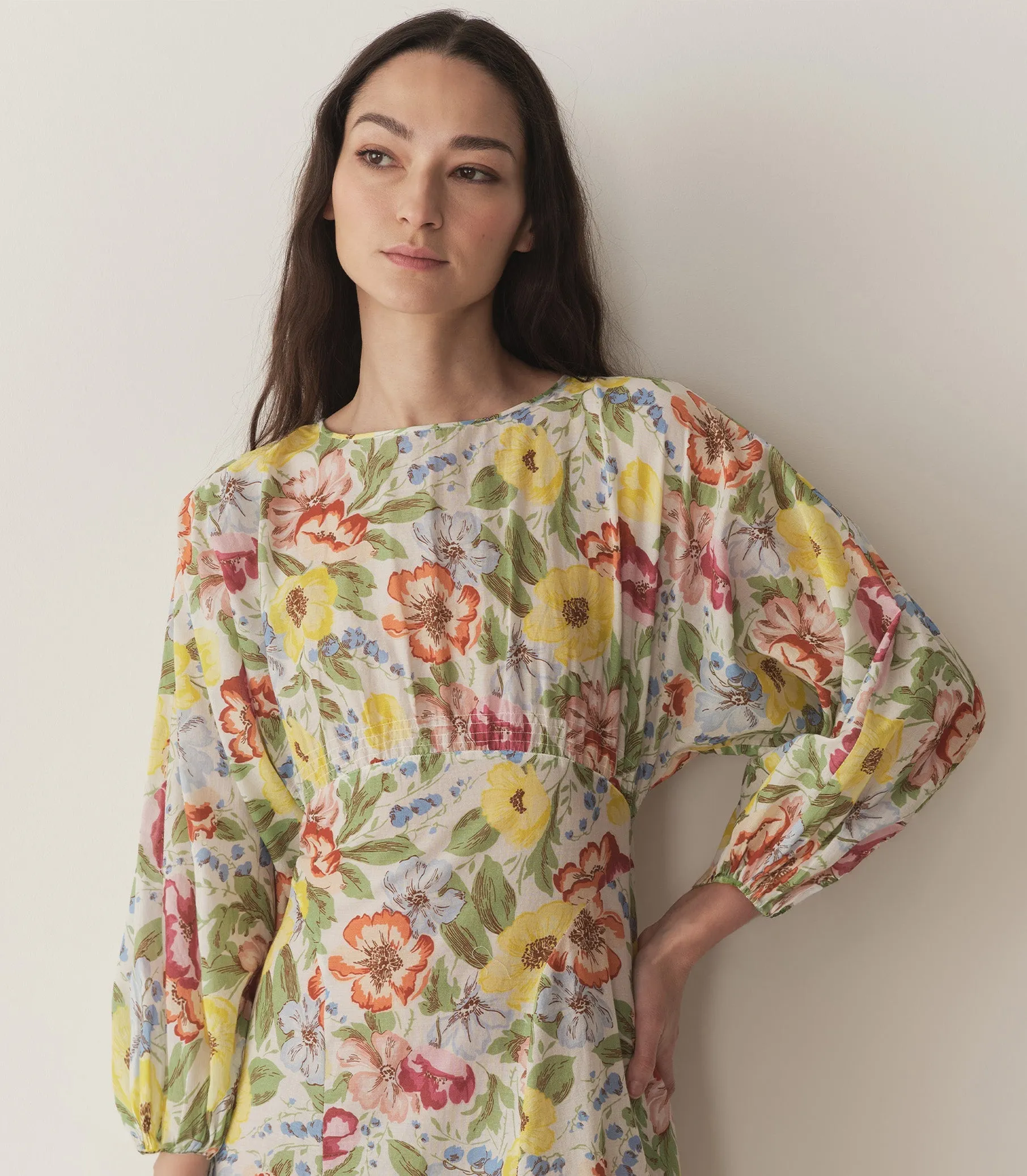 HMD -- OLIANA DRESS -- BLANC ANEMONE BLOOM sold by Doen product image thumbnail 4