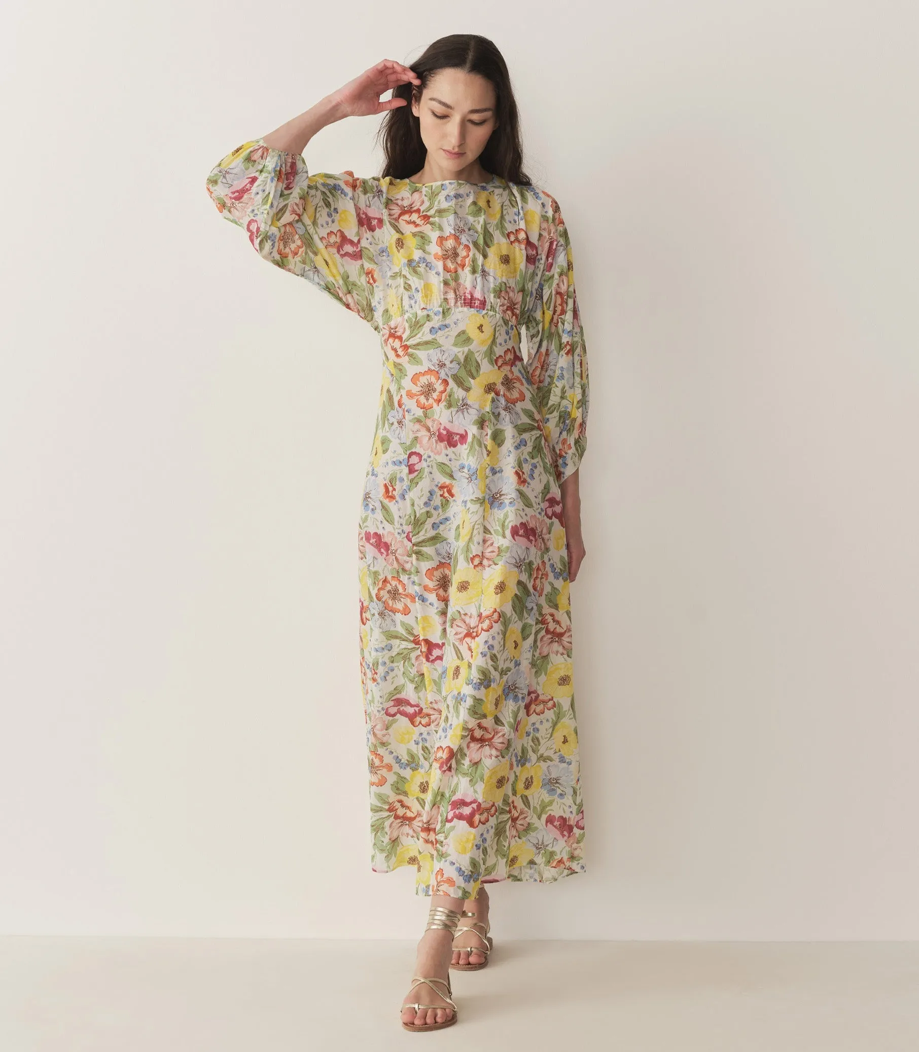 HMD -- OLIANA DRESS -- BLANC ANEMONE BLOOM sold by Doen product image thumbnail 2