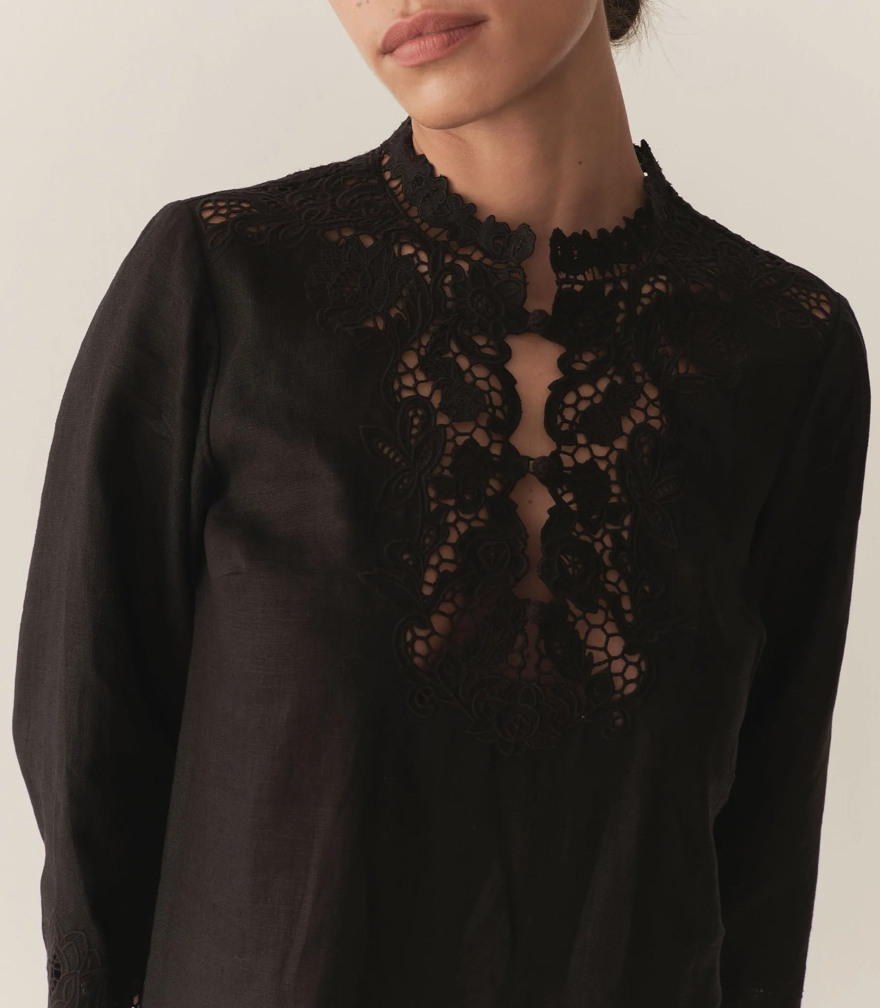 HMD -- ROSELIE TUNIC -- BLACK sold by Doen product image thumbnail 2