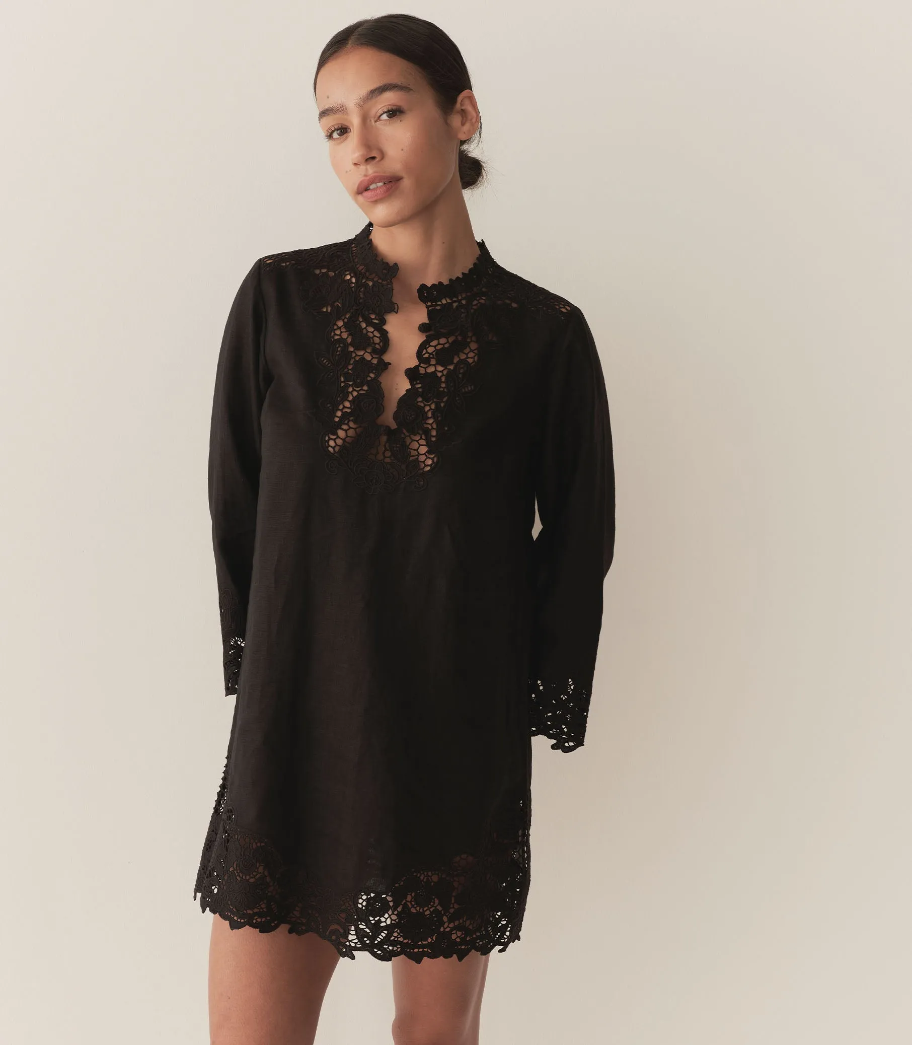 HMD -- ROSELIE TUNIC -- BLACK sold by Doen product image thumbnail 3