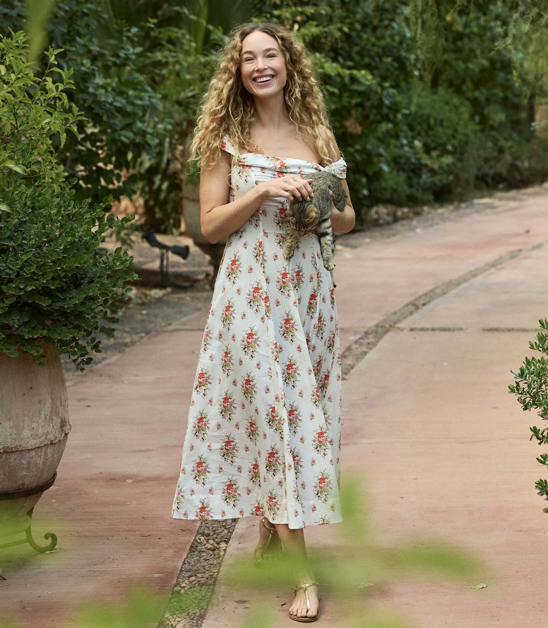 CLEA DRESS -- ROSE PETIT BOUQUET DE CHAMONIX sold by Doen