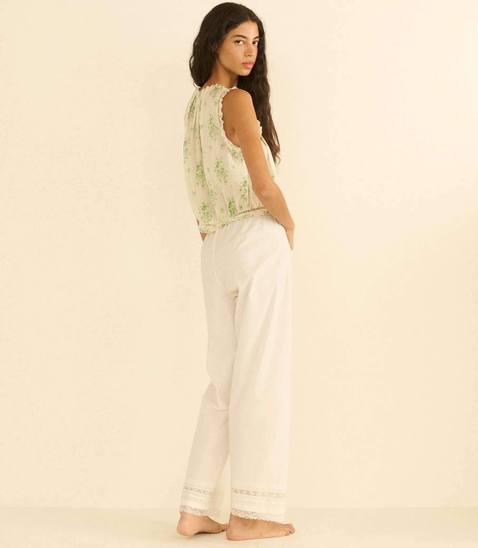 TRAVELER TOP -- VERT PETIT BOUQUET DE CHAMONIX sold by Doen product image thumbnail 4