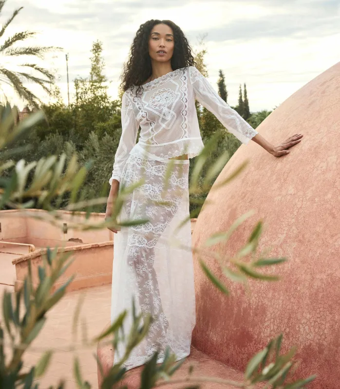 VICTORIANA SKIRT -- SALT made by Doen