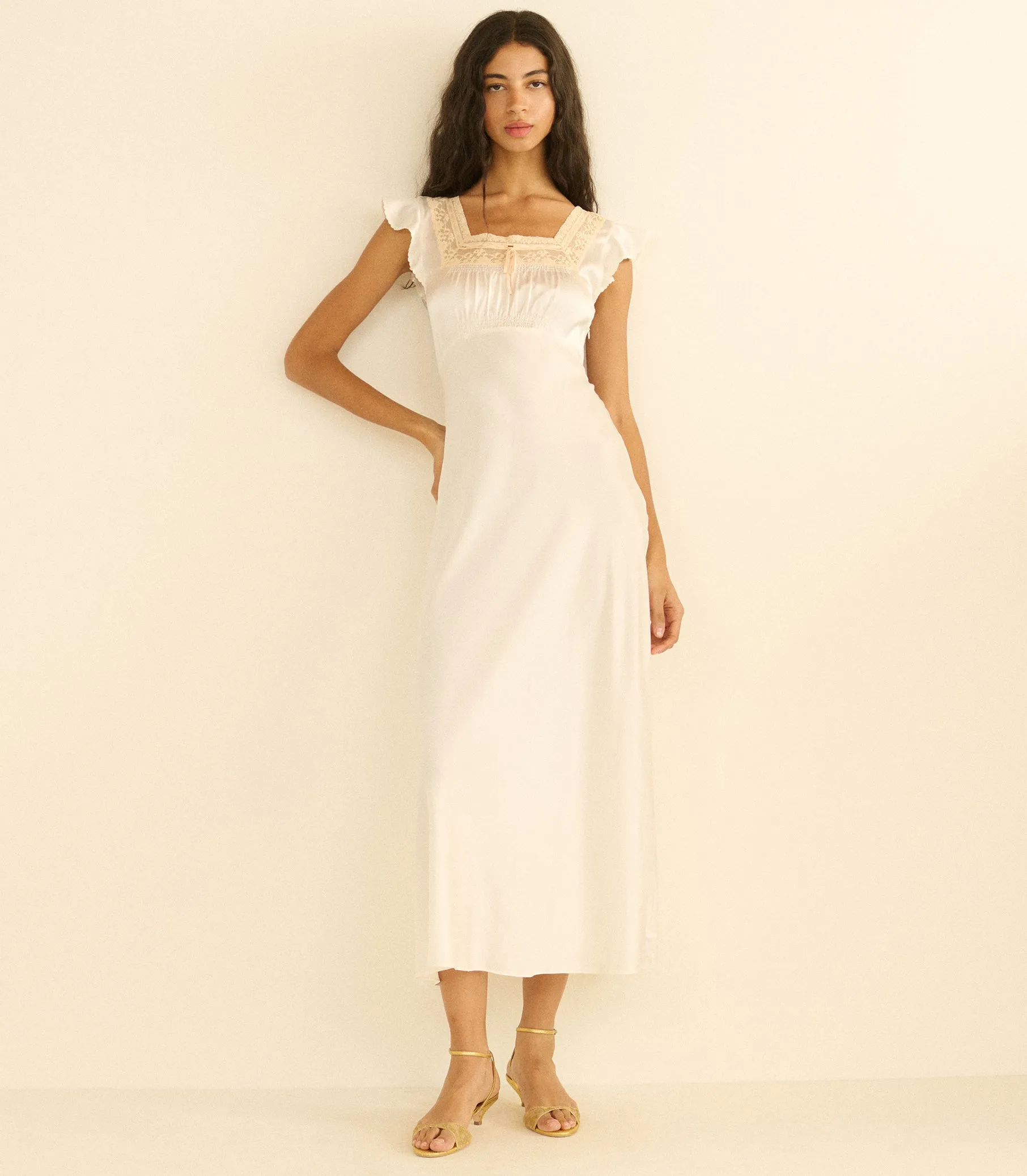 CORINA DRESS -- SALT sold by Doen product image thumbnail 3