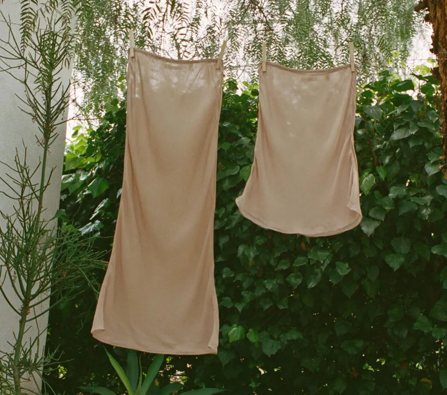 MINI SKIRT SLIP -- SAND DOLLAR made by Doen