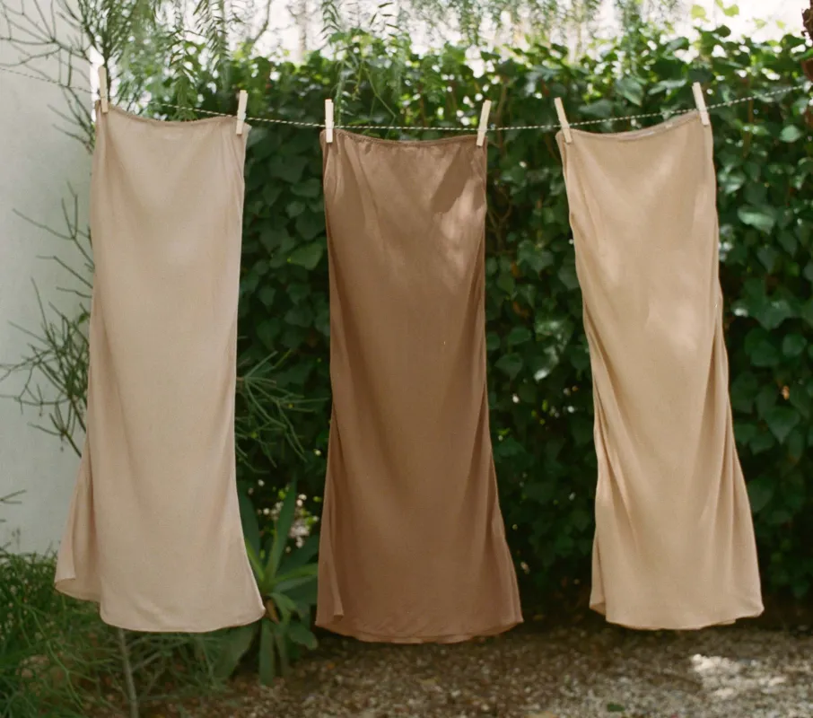 LONG SKIRT SLIP -- SAND DOLLAR made by Doen
