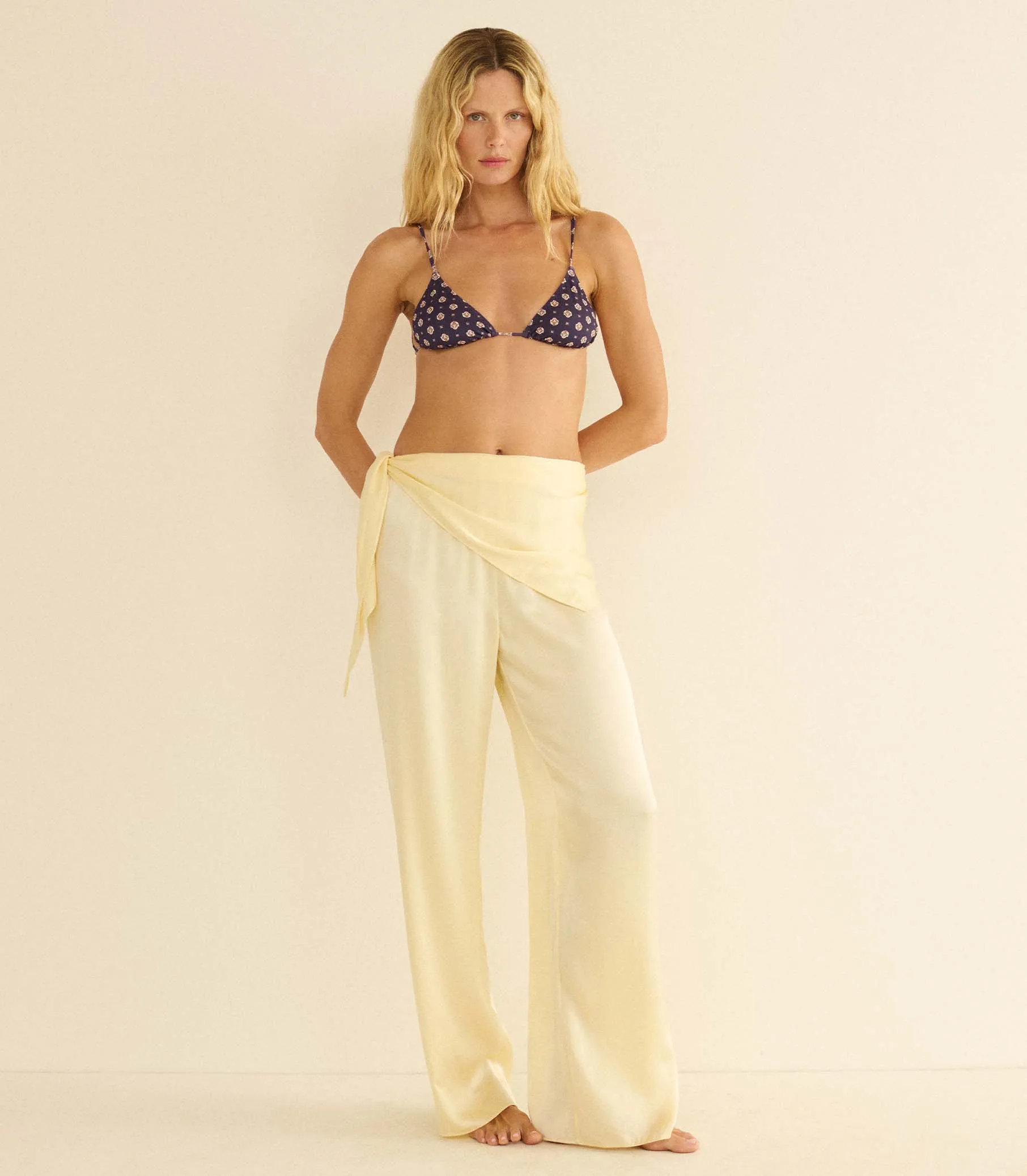 LAVON SCARF PANT -- VANILLA sold by Doen
