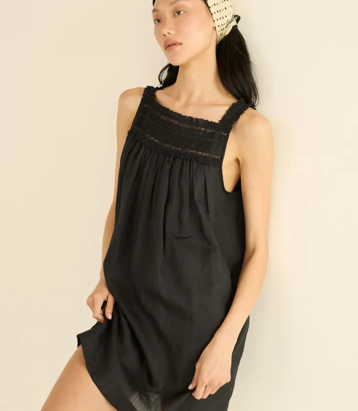 BEA DRESS -- BLACK made by Doen