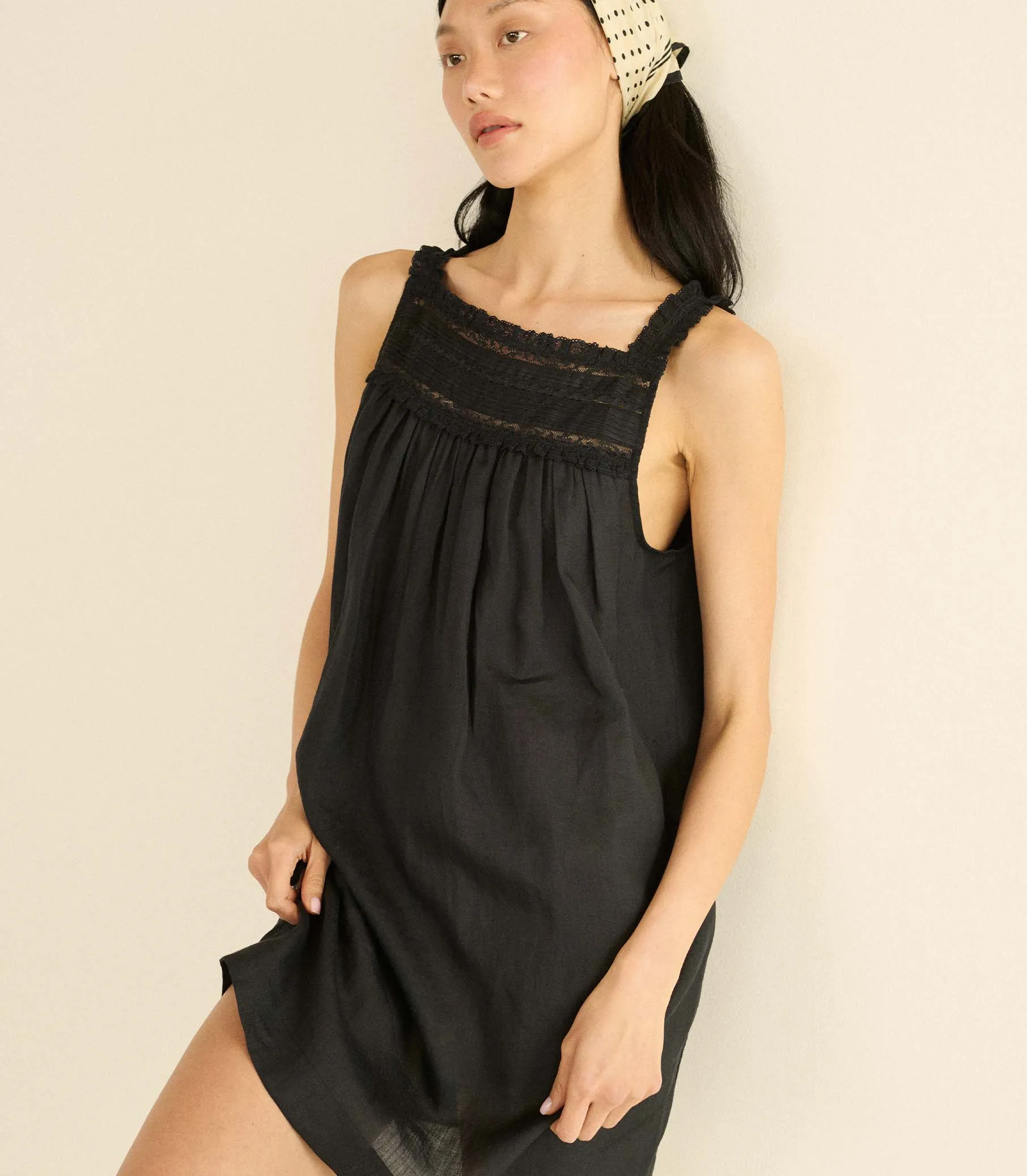 BEA DRESS -- BLACK sold by Doen