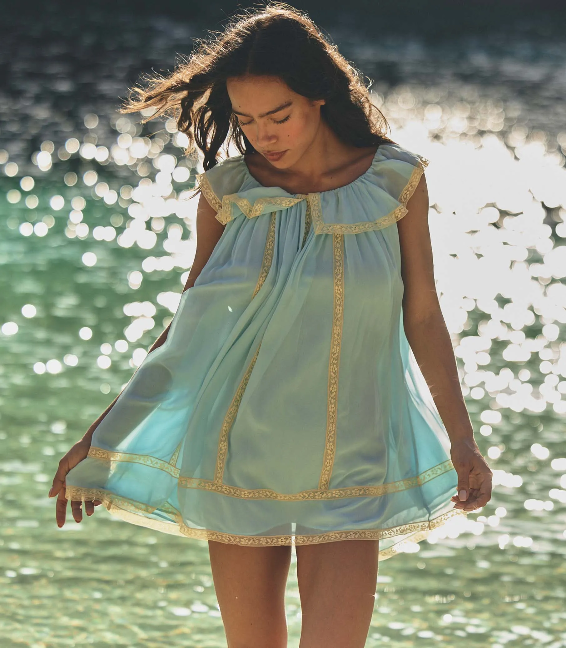 SUZETTE DRESS -- PALE WISTERIA sold by Doen product image thumbnail 5