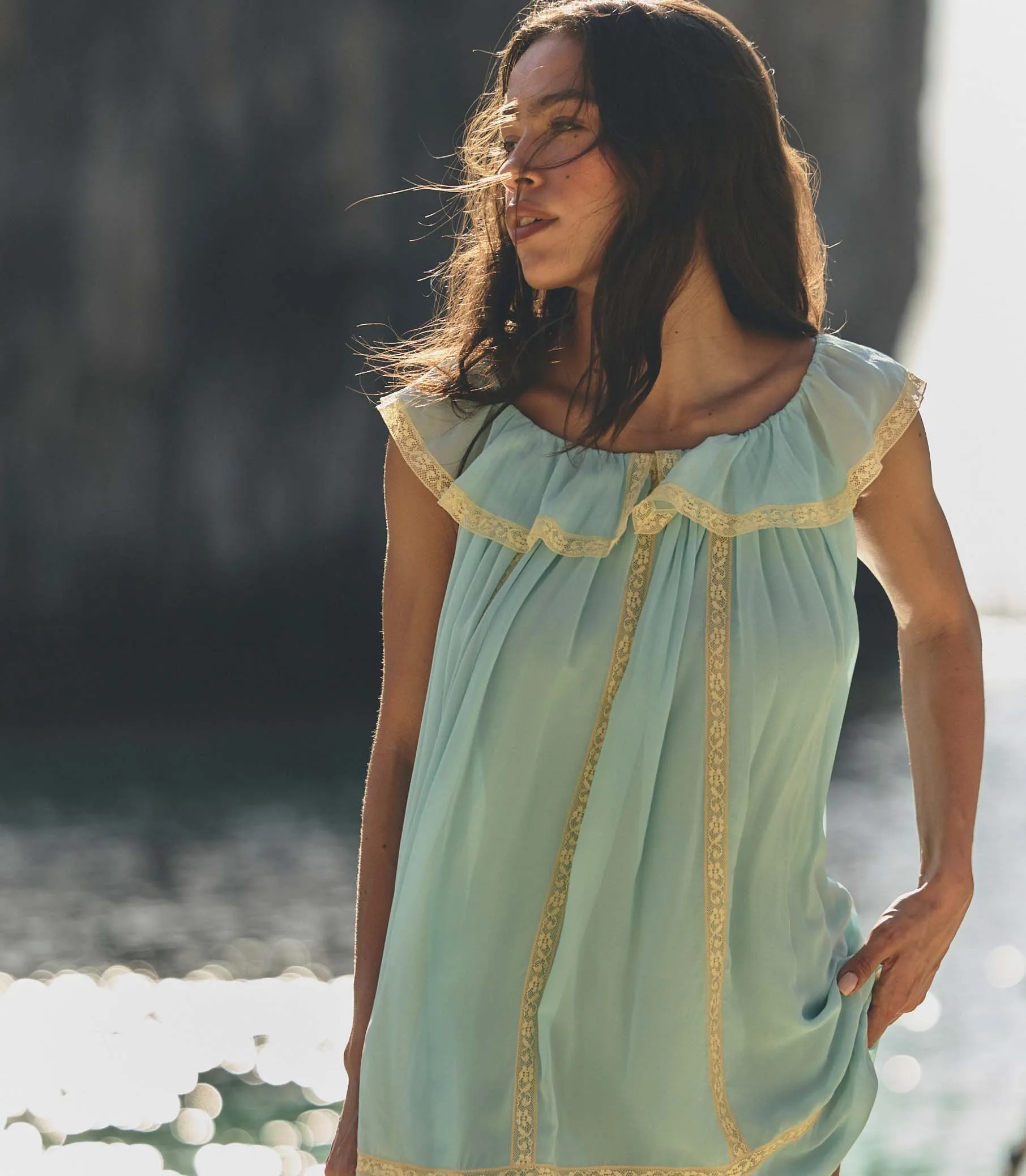 SUZETTE DRESS -- PALE WISTERIA sold by Doen product image thumbnail 4
