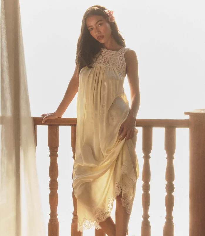 LUCIANE DRESS -- VANILLA made by Doen