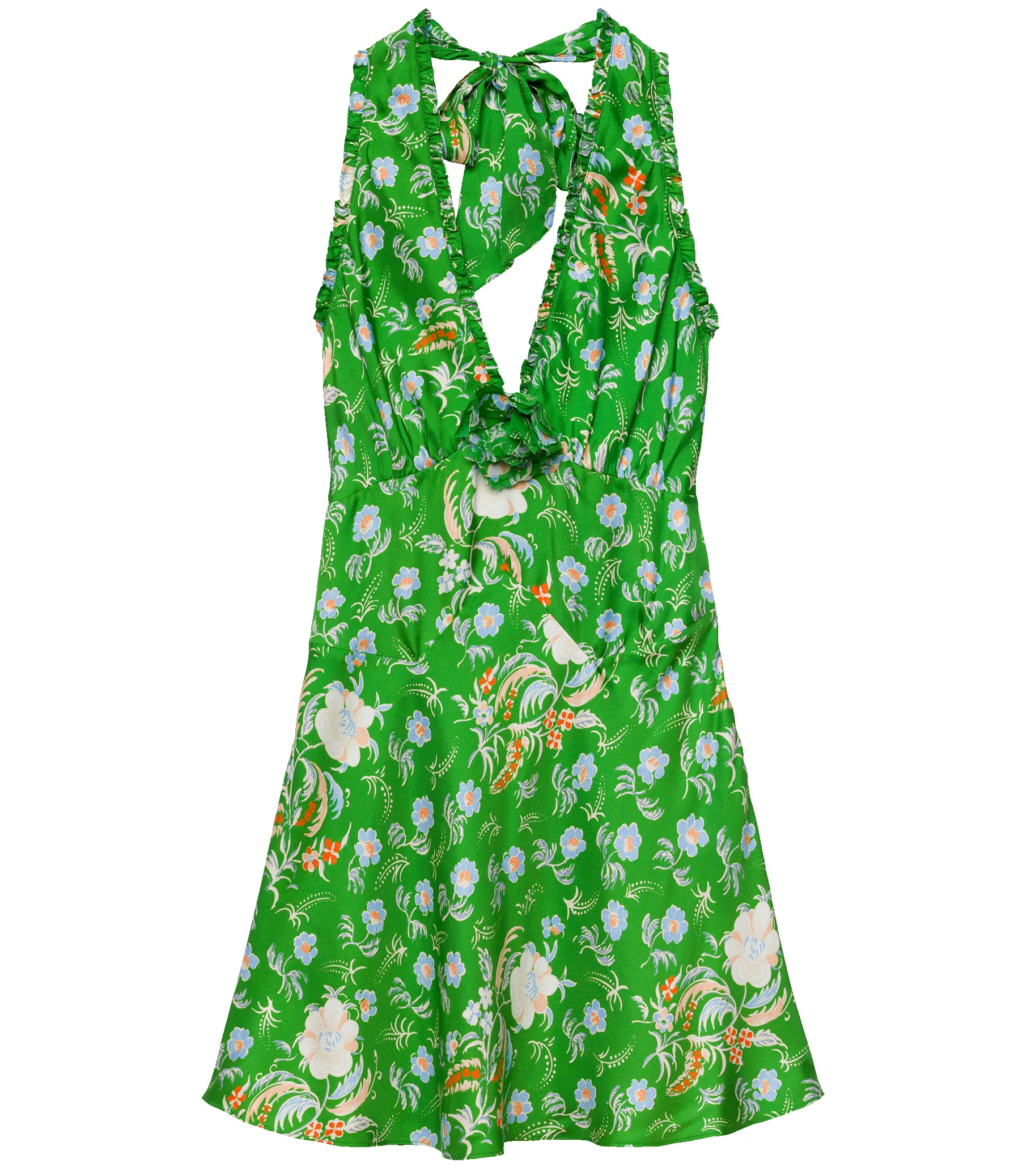 MAZARIN MINI DRESS -- EMERALD HOLLYHOCK HILLS sold by Doen product image thumbnail 5