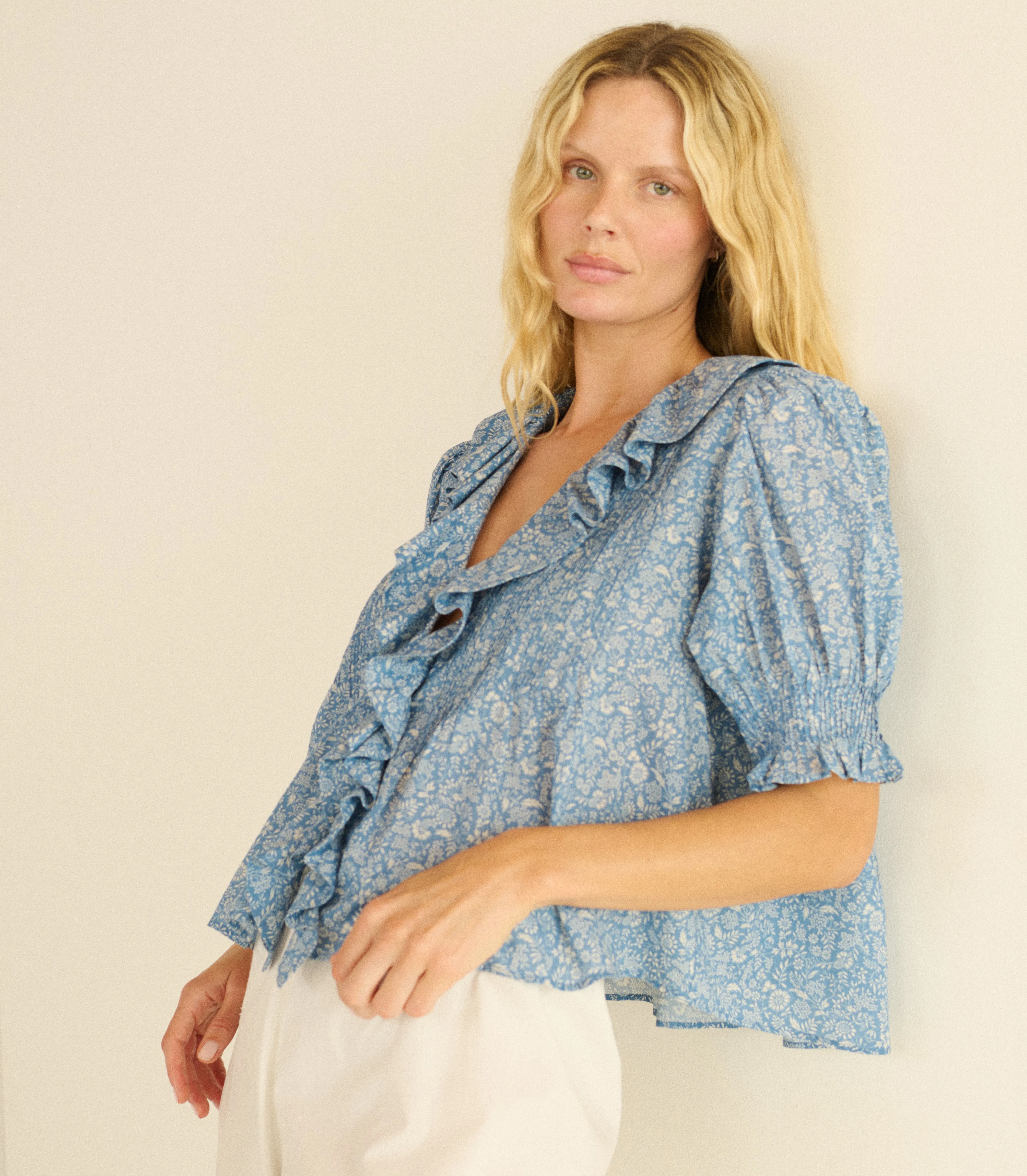 HENRI TOP -- BLUE GARDEN BLOOM sold by Doen product image thumbnail 3