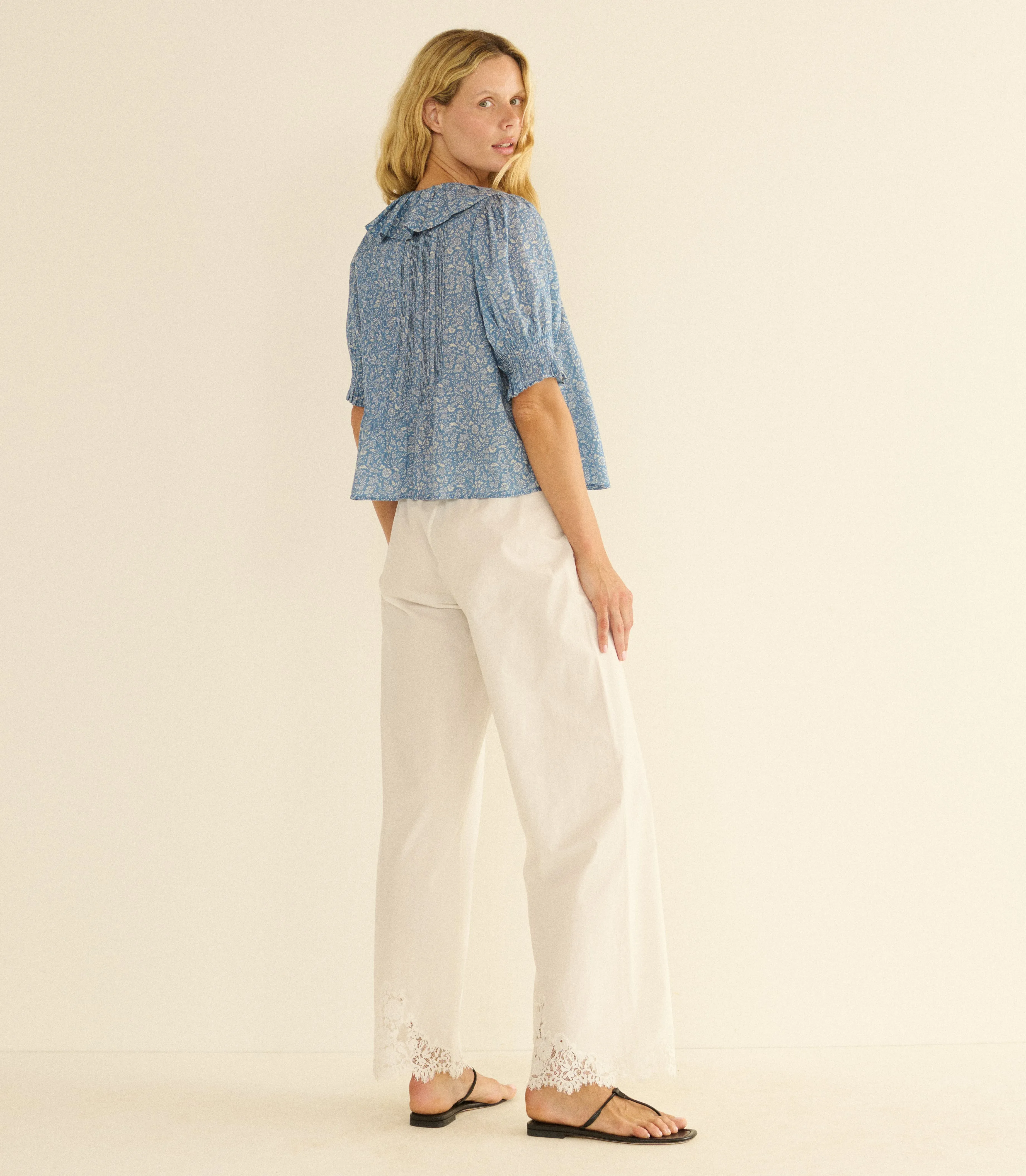 HENRI TOP -- BLUE GARDEN BLOOM sold by Doen product image thumbnail 5