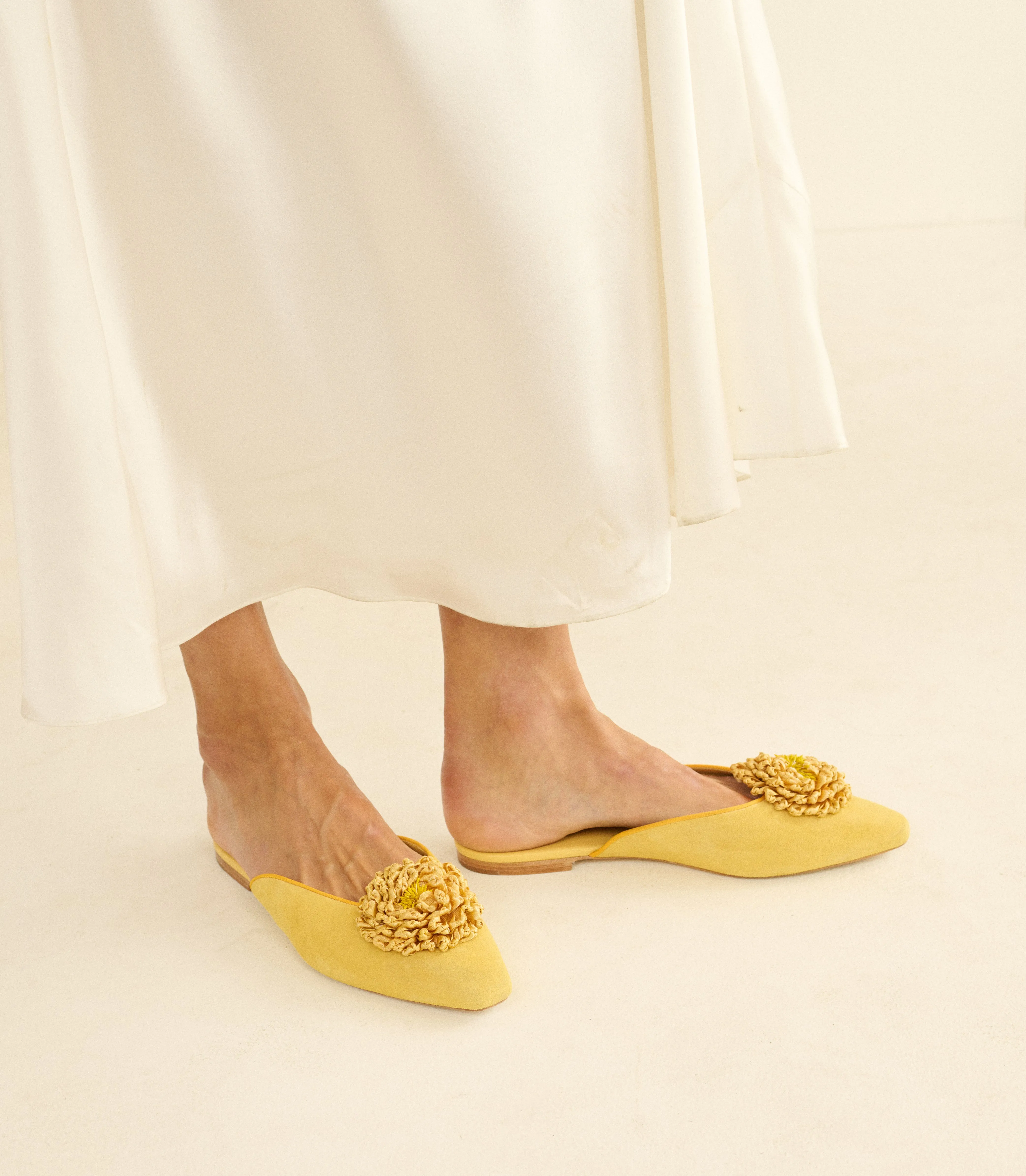 ADAIR SLIDE -- CANTALOUPE SUEDE sold by Doen