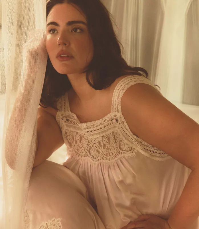 LUCIANE DRESS -- POWDER ROSE made by Doen