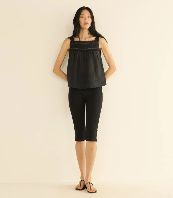 BENITA TOP -- BLACK made by Doen