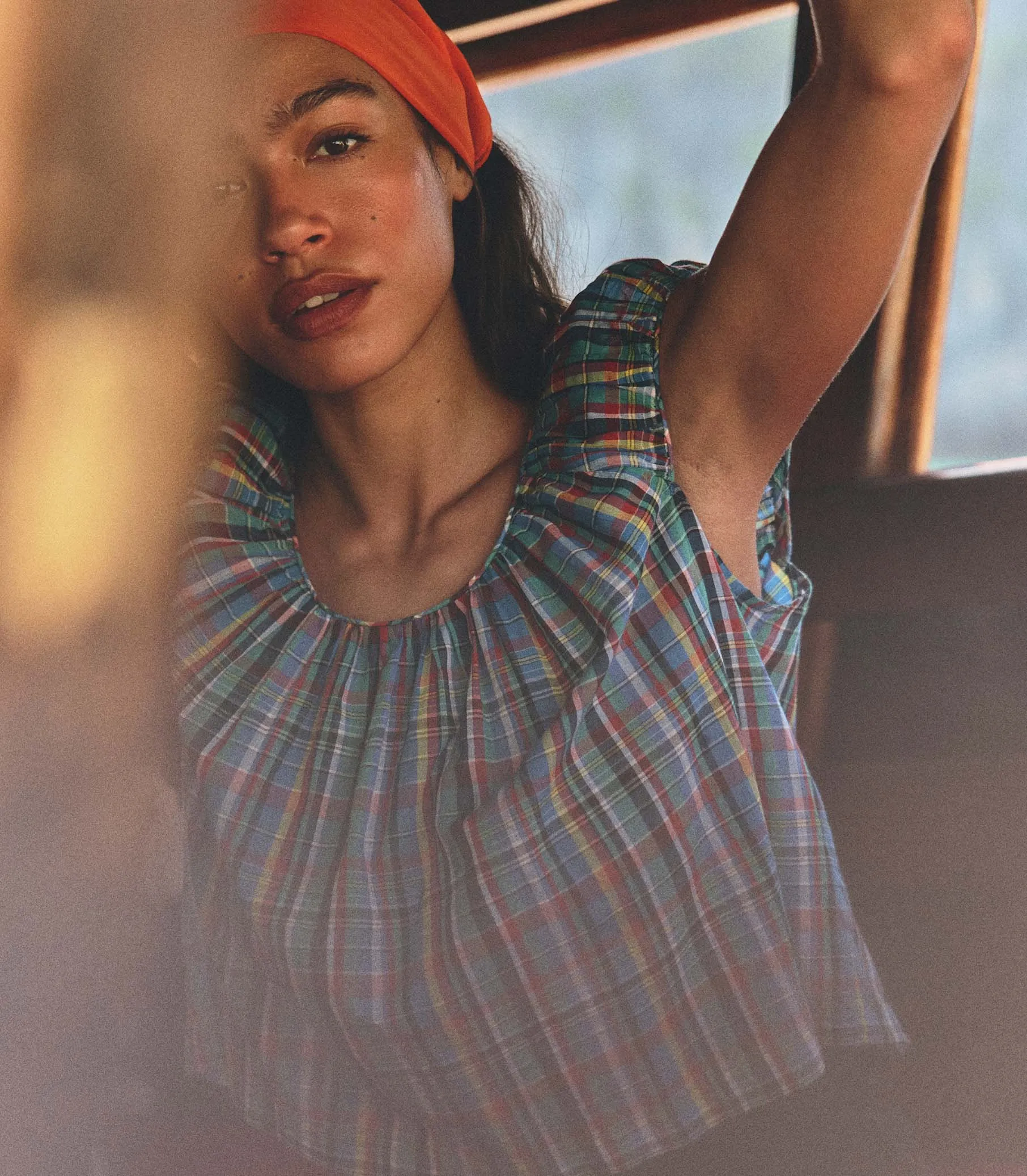 JESSA TOP -- ALDERBROOK PLAID sold by Doen product image thumbnail 4