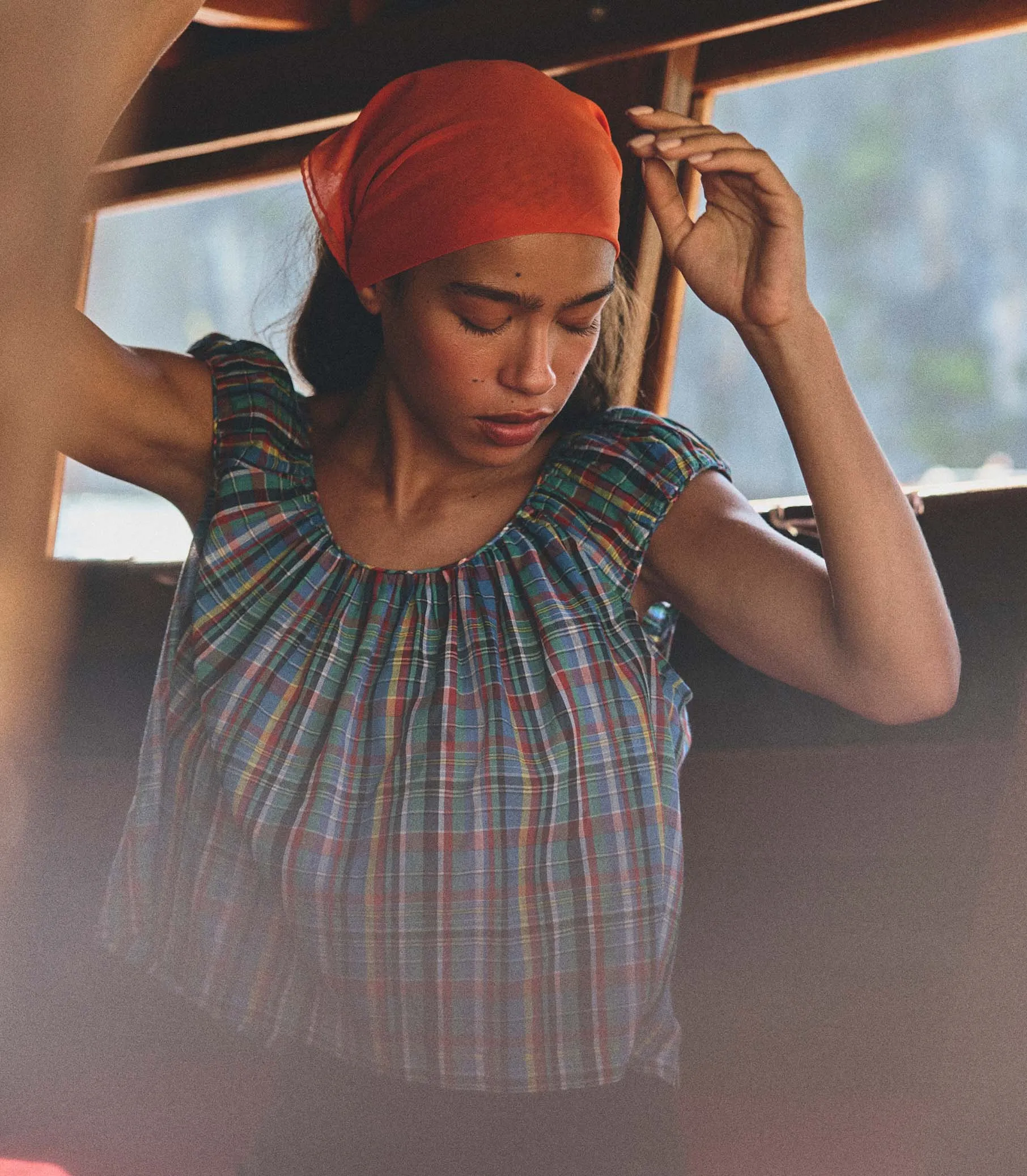 JESSA TOP -- ALDERBROOK PLAID sold by Doen product image thumbnail 5