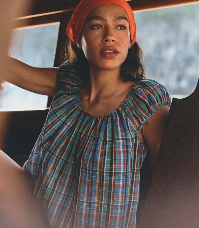 JESSA TOP -- ALDERBROOK PLAID made by Doen