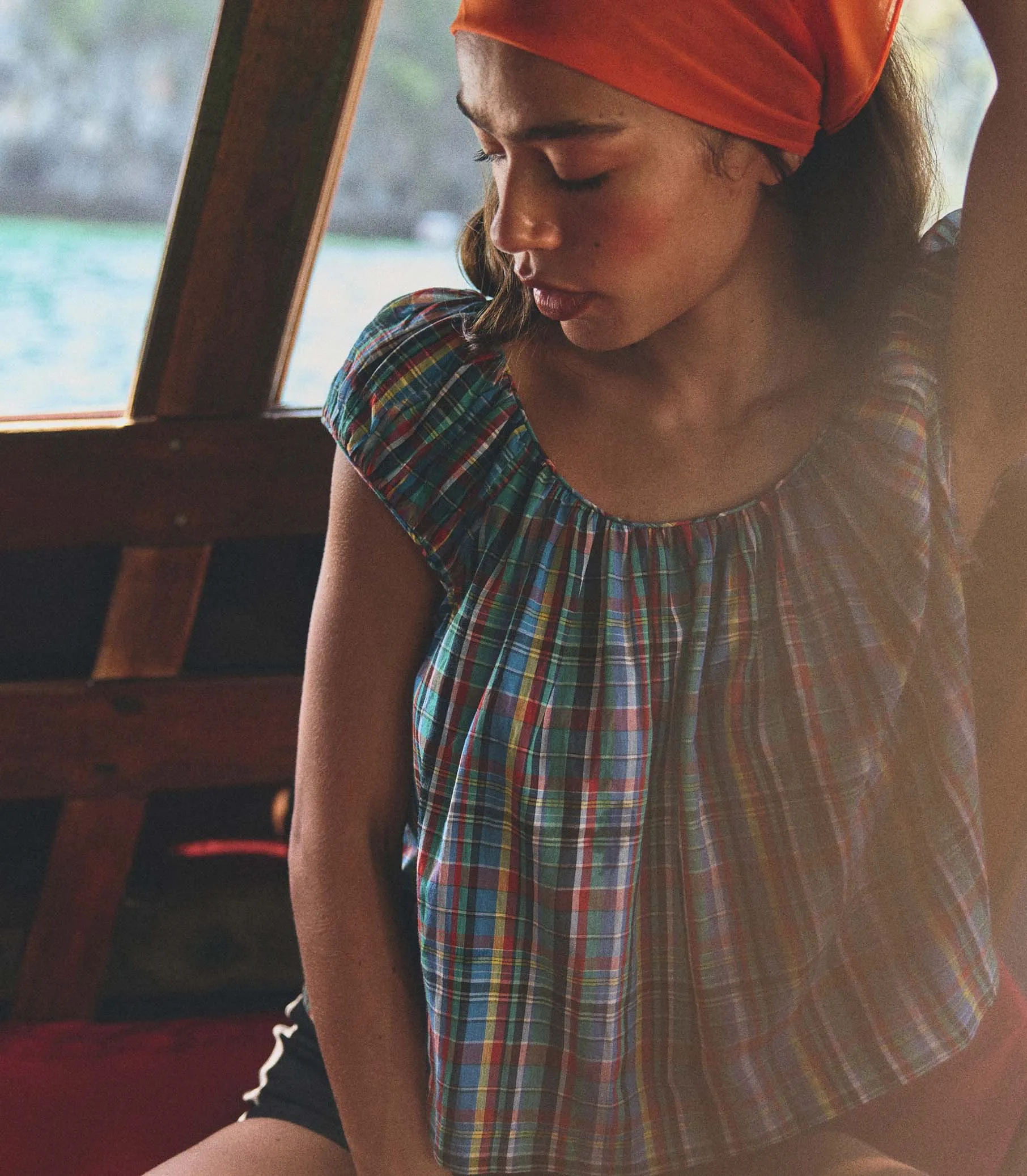 JESSA TOP -- ALDERBROOK PLAID sold by Doen product image thumbnail 3