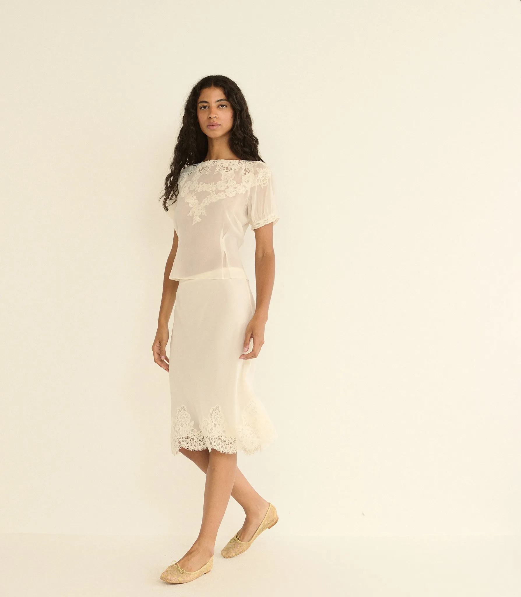 BEATRICE TOP -- SEA SALT sold by Doen