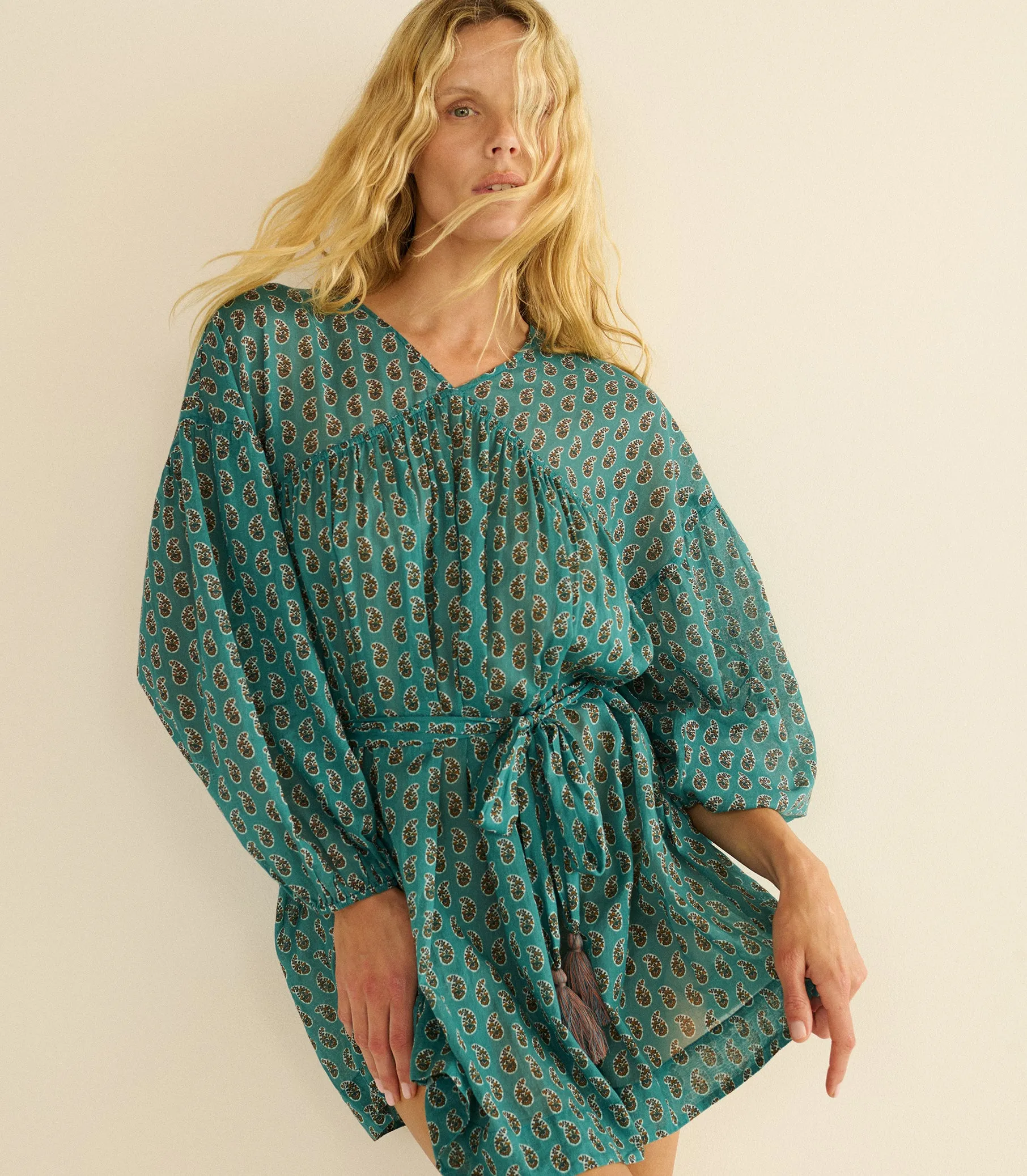JUNIPER TUNIC -- ALBA PAISLEY sold by Doen