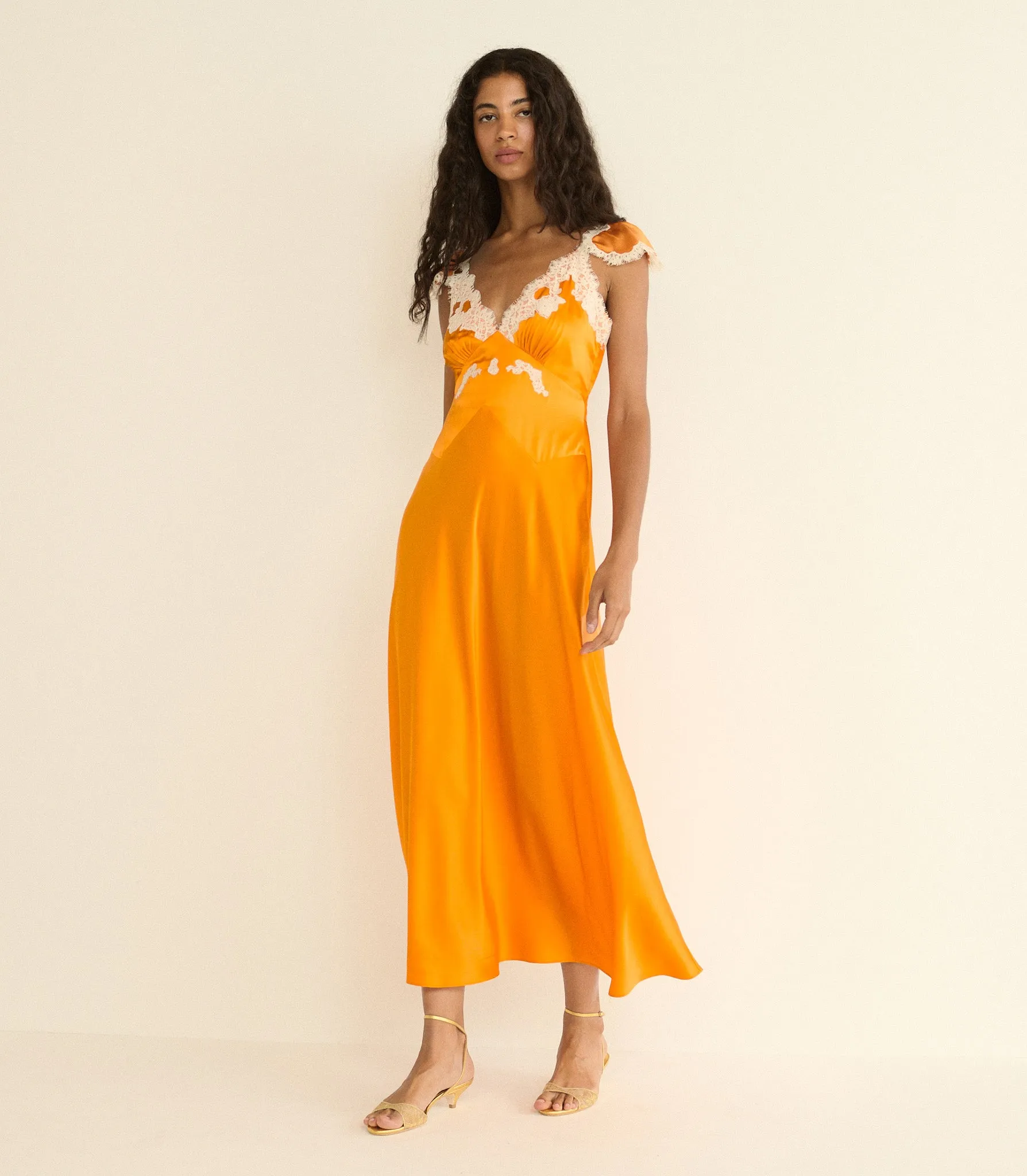 FIONA DRESS -- TANGERINE sold by Doen product image thumbnail 5