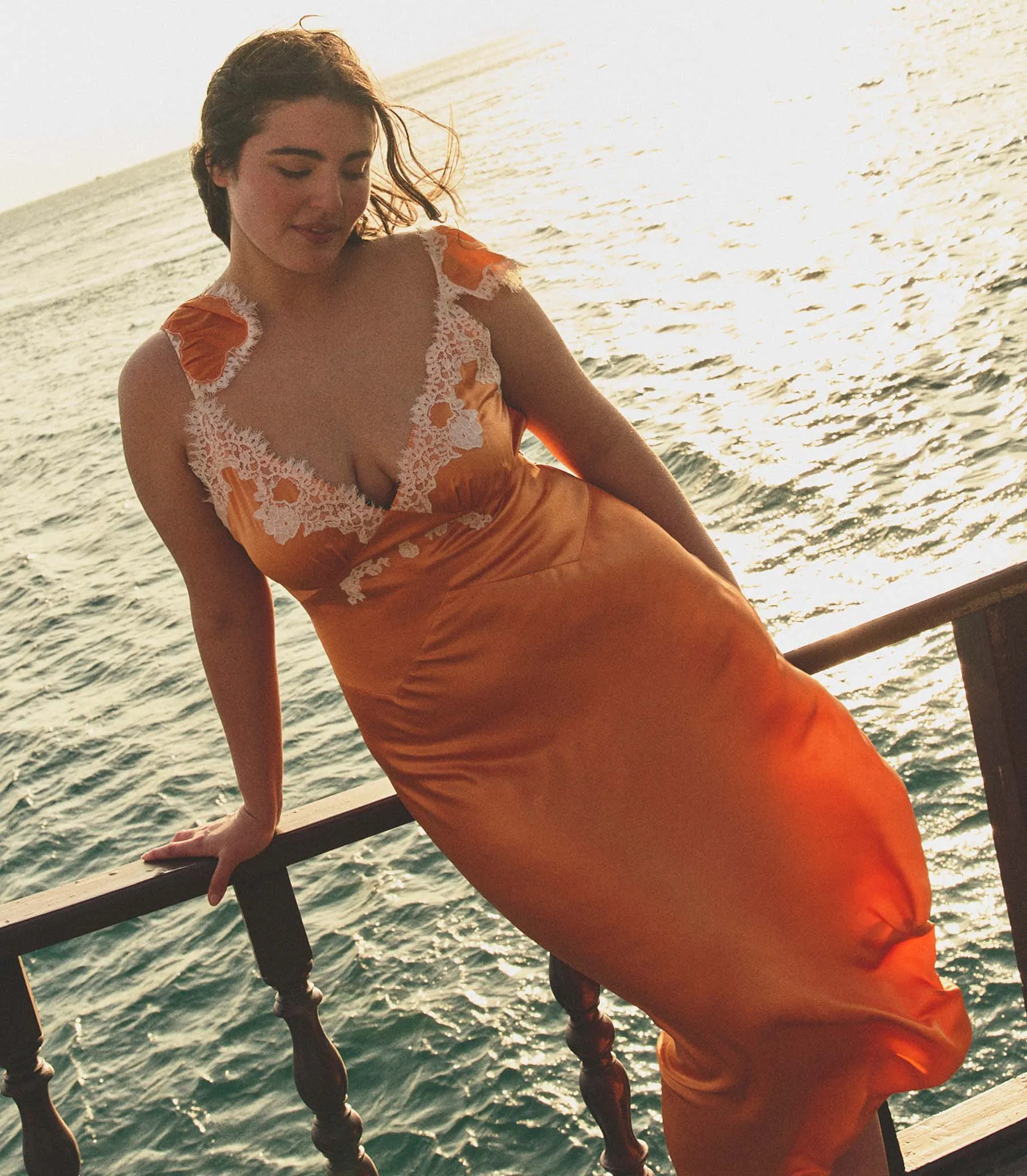 FIONA DRESS -- TANGERINE sold by Doen product image thumbnail 4