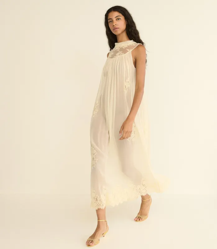 FLORENTE DRESS -- SEA SALT made by Doen